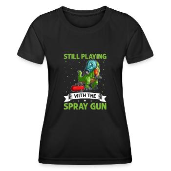 Car painter offer for coachbuilders - Women's Functional T-Shirt - black - Front - AI Model Female 172 light (172cm)
