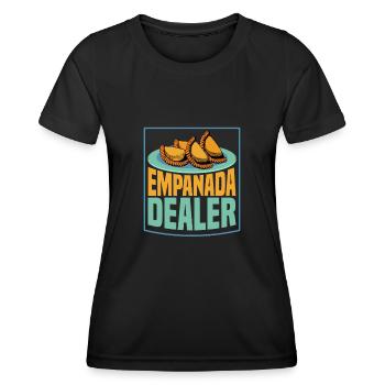 Empanada Dealer Food Dessert Latin Pastry - Women's Functional T-Shirt - black - Front - AI Model Female 172 light (172cm)
