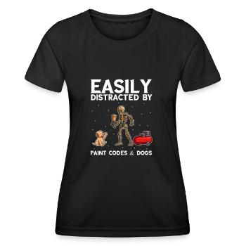 Autolackierer Angebot für Karosseriebauer - Frauen Funktions-T-Shirt - Schwarz - Vorne - AI Model Female 172 light (172cm)