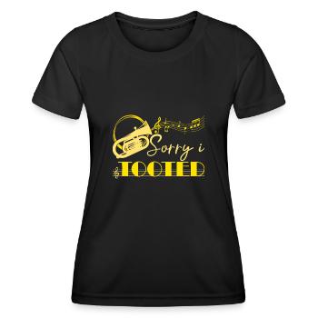 Sorry I Tooted Baritone Player Gift Idea - Women's Functional T-Shirt - black - Front - AI Model Female 172 light (172cm)