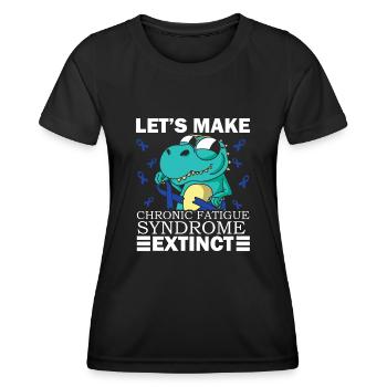 Let's get rid of chronic fatigue syndrome - Women's Functional T-Shirt - black - Front - AI Model Female 172 light (172cm)