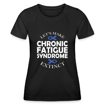 Lasst Uns Das Chronische Müdigkeitssyndrom - Frauen Funktions-T-Shirt - Schwarz - Vorne - AI Model Female 172 light (172cm)