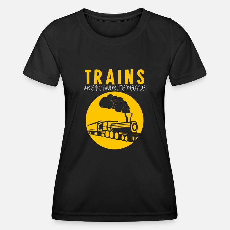 Model Railway Railway Train Driver - Women's Functional T-Shirt - black