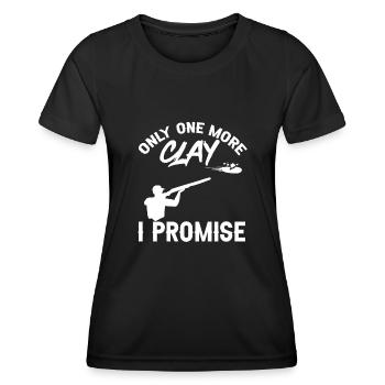 Trapschießen Skeet Tontaubenschießen - Frauen Funktions-T-Shirt - Schwarz - Vorne - AI Model Female 172 light (172cm)