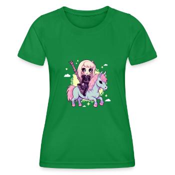 Süßes Okkultes Todesmädchen, Das - Frauen Funktions-T-Shirt - Kelly Green - Vorne - AI Model Female 172 dark (172cm)