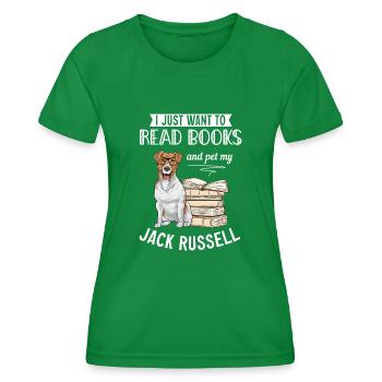 Jack Russell Terrier - Women's Functional T-Shirt - kelly green - Front - AI Model Female 172 dark (172cm)
