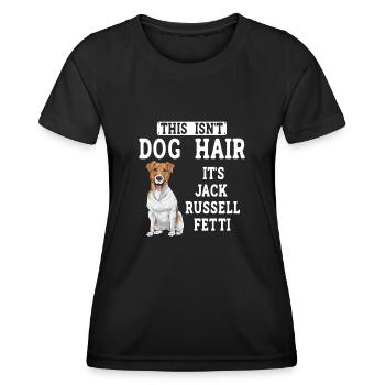 Jack Russell Terrier - Frauen Funktions-T-Shirt - Schwarz - Vorne - AI Model Female 172 light (172cm)