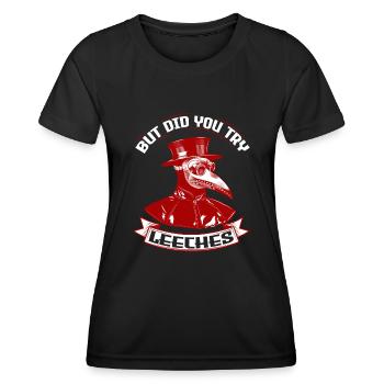 Pestdoktor Mittelalter Doctor Arzt Doktor - Frauen Funktions-T-Shirt - Schwarz - Vorne - AI Model Female 172 light (172cm)