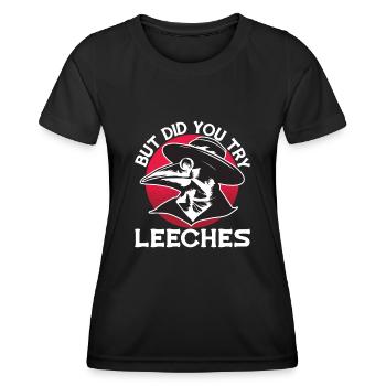 Pestdoktor Mittelalter Doctor Arzt Doktor - Frauen Funktions-T-Shirt - Schwarz - Vorne - AI Model Female 172 light (172cm)