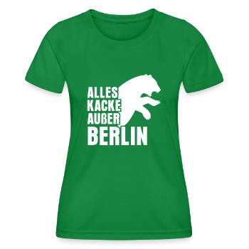 Berlin Spandau Berliner - T-shirt sport Femme - vert - Devant - AI Model Female 172 dark (172cm)