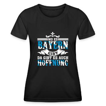 Bayern Witz - Frauen Funktions-T-Shirt - Schwarz - Vorne - AI Model Female 172 light (172cm)