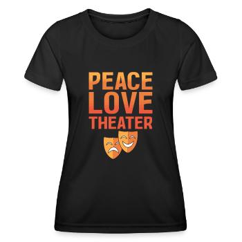 Theater Broadway Musical Liebhaber - Frauen Funktions-T-Shirt - Schwarz - Vorne - AI Model Female 172 light (172cm)