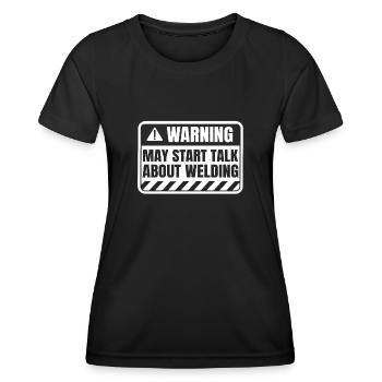 Schweißer Schlosser - Frauen Funktions-T-Shirt - Schwarz - Vorne - AI Model Female 172 light (172cm)