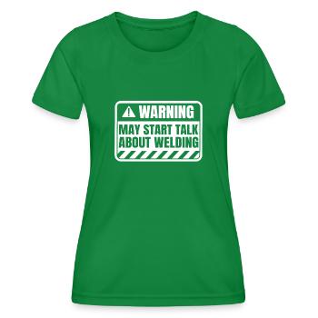 Serrurier soudeur - T-shirt sport Femme - vert - Devant - AI Model Female 172 dark (172cm)