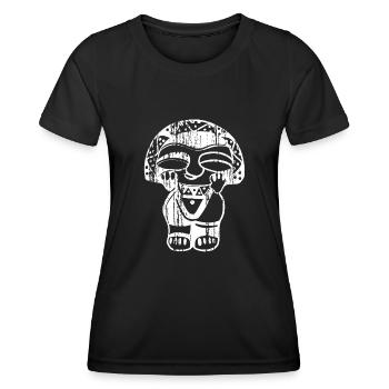 Taino Taina Mondgöttin Taina Puerto Rico Boricua - Frauen Funktions-T-Shirt - Schwarz - Vorne - AI Model Female 172 light (172cm)