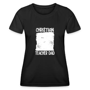 Professeur d’éducation religieuse Père d’éducation religieuse - T-shirt sport Femme - noir - Devant - AI Model Female 172 light (172cm)
