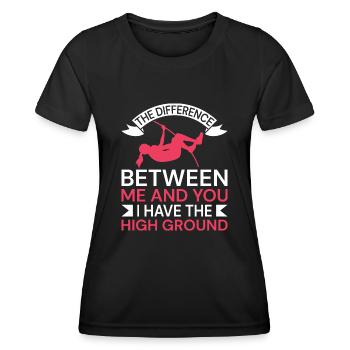 Stabhochsprung Stabspringer Leichtathletik - Frauen Funktions-T-Shirt - Schwarz - Vorne - AI Model Female 172 light (172cm)