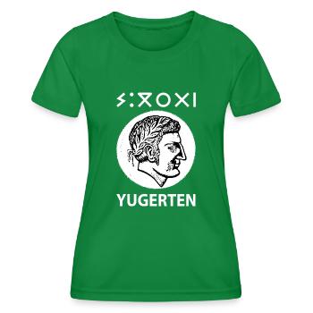 Jugurtha in Berber Yugerten son of Massinissa - Women's Functional T-Shirt - kelly green - Front - AI Model Female 172 dark (172cm)