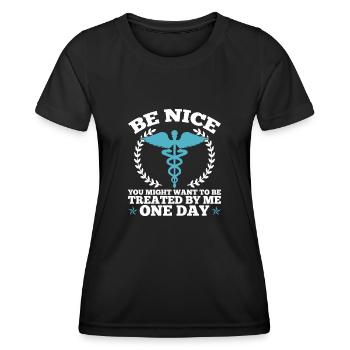 Correctional Rn Design Für - Frauen Funktions-T-Shirt - Schwarz - Vorne - AI Model Female 172 light (172cm)