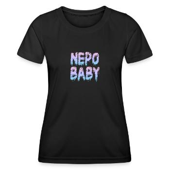 Vetternwirtschaft Nepo Baby - Frauen Funktions-T-Shirt - Schwarz - Vorne - AI Model Female 172 light (172cm)