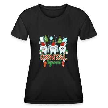 Zahn Zähne Zahnarzt Zahnmedizinische Angestellte - Frauen Funktions-T-Shirt - Schwarz - Vorne - AI Model Female 172 light (172cm)