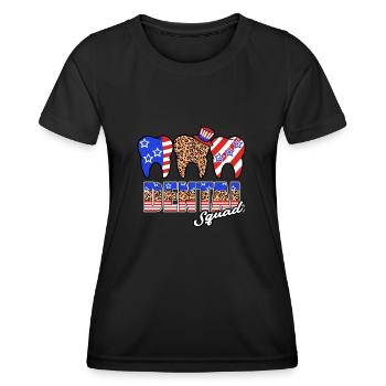 Zahn Zähne Zahnarzt Zahnmedizinische Angestellte - Frauen Funktions-T-Shirt - Schwarz - Vorne - AI Model Female 172 light (172cm)