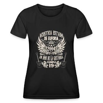 musician birthday guitarist rocker born 2004 - Frauen Funktions-T-Shirt - Schwarz - Vorne - AI Model Female 172 light (172cm)