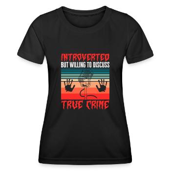 Wahre Verbrechen Podcaster True Crime Podcast - Women's Functional T-Shirt - black - Front - AI Model Female 172 light (172cm)