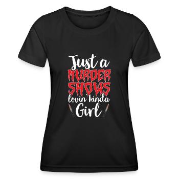 Wahre Verbrechen Podcaster True Crime Podcast - Women's Functional T-Shirt - black - Front - AI Model Female 172 light (172cm)