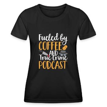 Wahre Verbrechen Podcaster True Crime Podcast - Women's Functional T-Shirt - black - Front - AI Model Female 172 light (172cm)
