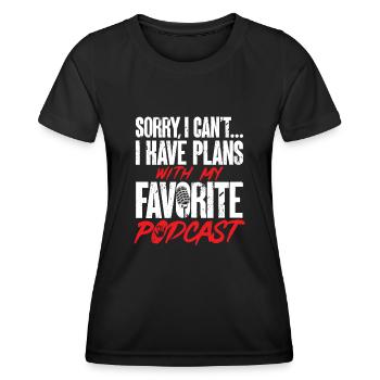 Wahre Verbrechen Podcaster True Crime Podcast - Women's Functional T-Shirt - black - Front - AI Model Female 172 light (172cm)