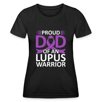 Ich Trage Lila Für Lupus Awareness Lupus Warrior - Frauen Funktions-T-Shirt - Schwarz - Vorne - AI Model Female 172 light (172cm)