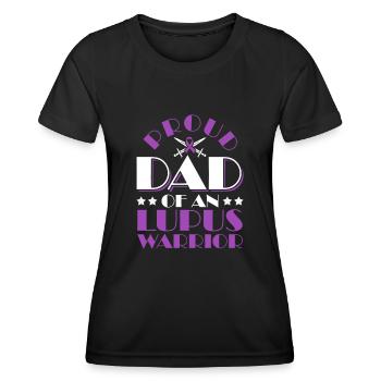 Ich Trage Lila Für Lupus Awareness Lupus Warrior - Frauen Funktions-T-Shirt - Schwarz - Vorne - AI Model Female 172 light (172cm)