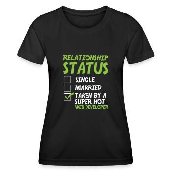 Web Developer Web Developer Funny - Women's Functional T-Shirt - black - Front - AI Model Female 172 light (172cm)