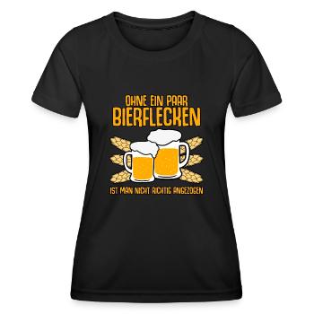 Bier Biergarten Bierfest Bierkrug - Frauen Funktions-T-Shirt - Schwarz - Vorne - AI Model Female 172 light (172cm)