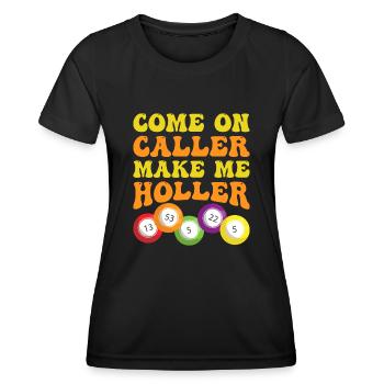 Bingo Bingo Player Retirement Home Bingo Party - Women's Functional T-Shirt - black - Front - AI Model Female 172 light (172cm)