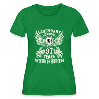 97 ans anniversaire Honorary Day Cradle Festival - T-shirt sport Femme - vert - Devant - AI Model Female 172 dark (172cm)