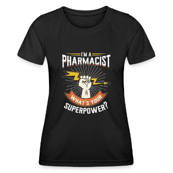 Pharmacist - Women's Functional T-Shirt - black - Front - AI Model Female 172 light (172cm)