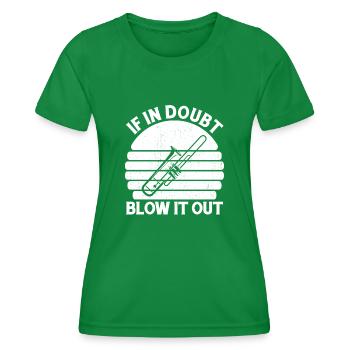 Spielmannszug Trombone Funny - Women's Functional T-Shirt - kelly green - Front - AI Model Female 172 dark (172cm)