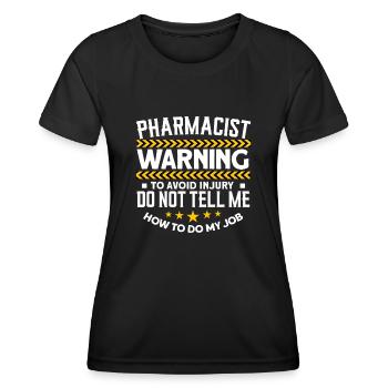 Pharmacist - Women's Functional T-Shirt - black - Front - AI Model Female 172 light (172cm)