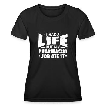 Pharmacist - Women's Functional T-Shirt - black - Front - AI Model Female 172 light (172cm)