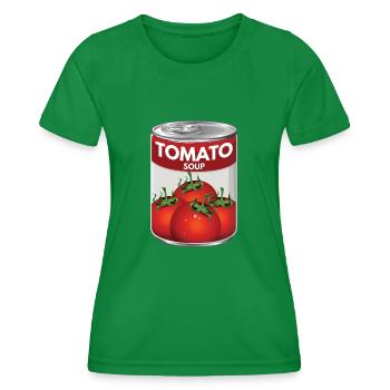 Große Dose Tomatensuppe - Frauen Funktions-T-Shirt - Kelly Green - Vorne - AI Model Female 172 dark (172cm)