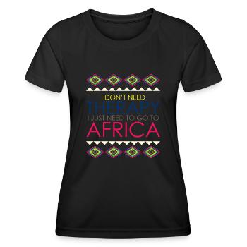 Africa Safari African - Women's Functional T-Shirt - black - Front - AI Model Female 172 light (172cm)