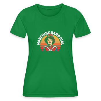 Fanfare de train de fans - T-shirt sport Femme - vert - Devant - AI Model Female 172 dark (172cm)