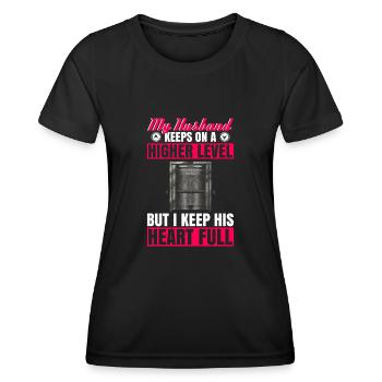 Aufzugstechniker-design Für Eine - T-shirt sport Femme - noir - Devant - AI Model Female 172 light (172cm)