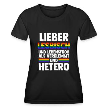Schullehrerin Lehrerin - Frauen Funktions-T-Shirt - Schwarz - Vorne - AI Model Female 172 light (172cm)