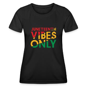 Célébrez Juneteenth Vibes Black History - T-shirt sport Femme - noir - Devant - AI Model Female 172 light (172cm)