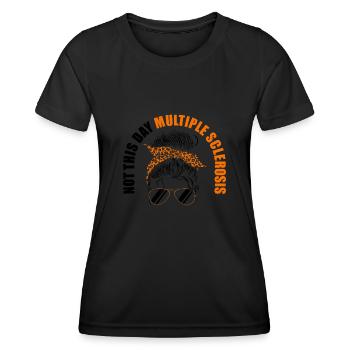 Ms Nicht Heute - Multiple Sklerose - Frauen Funktions-T-Shirt - Schwarz - Vorne - AI Model Female 172 light (172cm)