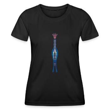 Giraffe colorful giraffe - Women's Functional T-Shirt - black - Front - AI Model Female 172 light (172cm)