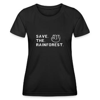 Save The Rainforest - Women's Functional T-Shirt - black - Front - AI Model Female 172 light (172cm)